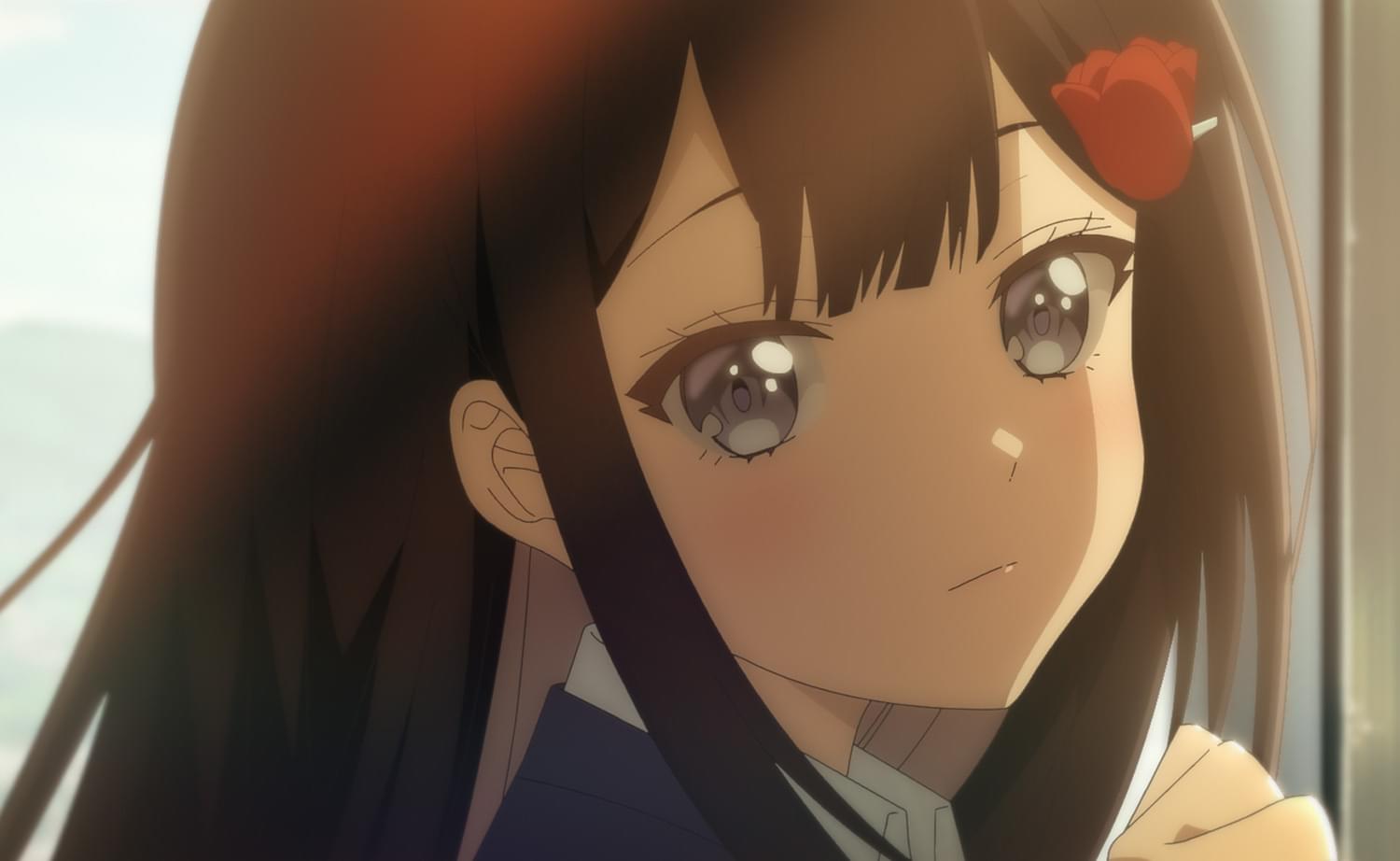 チューリップと恋の表情